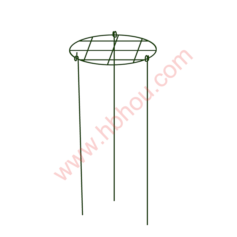 Flower Grow Through Grid Plant Support Ring Hoop with 3 Legs