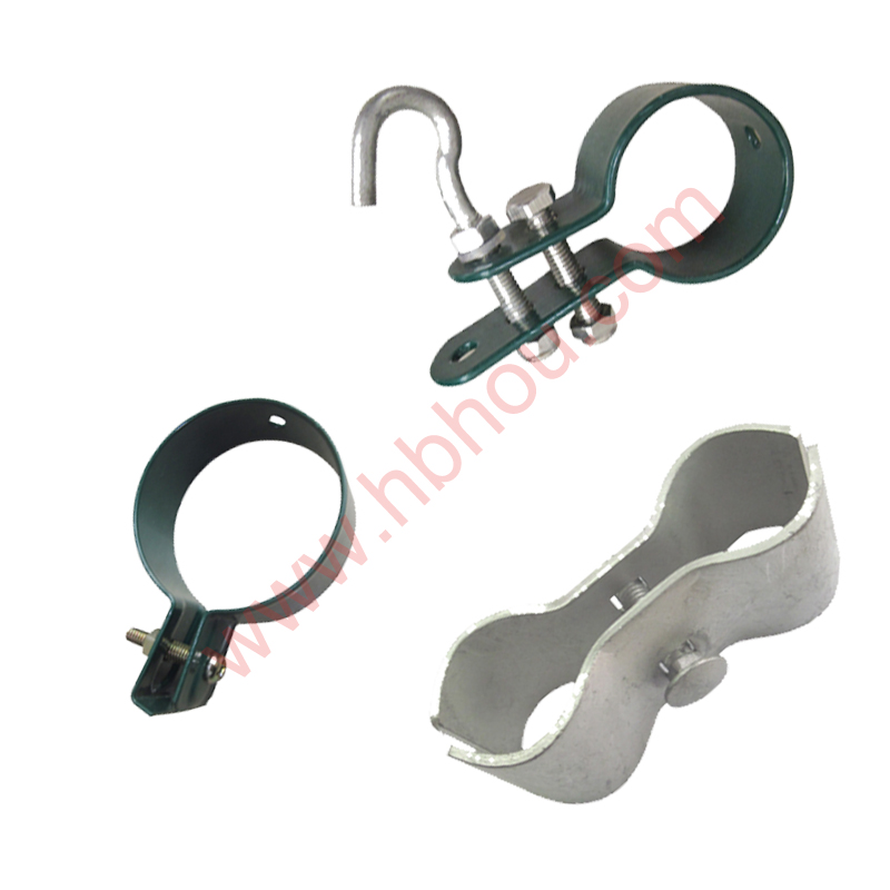 Fitting Of Round Post Clamps For Fence & Panel