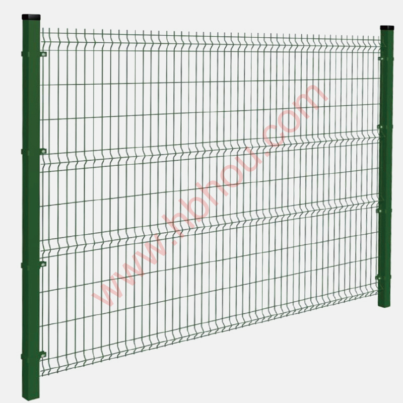 3D Fence Panels Curved Fencing Garden Wire Mesh Fence With V Folds